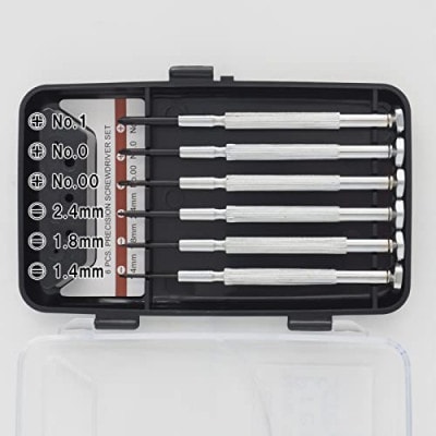 チャンピオンツールの精密ドライバーセット 6本組 スチールハンドル プラス マイナス 工具