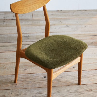Cordial Dining Chair BRフレーム モケット クリンプオリーブ【SWOF】