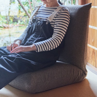 紫乃座椅子 つづり ブラウン 5段階リクライニング【KIOF】