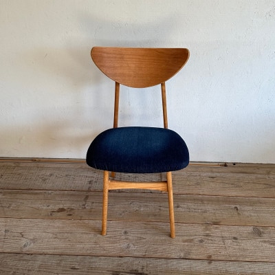 Karl Dining Chair 児島デニム ミディアムブラウンフレーム【SWOF】