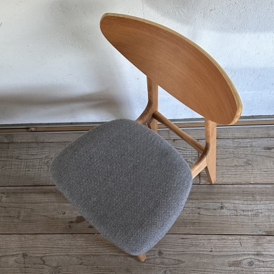 Karl Dining Chair NC グレー ミディアムブラウンフレーム【SWOF】