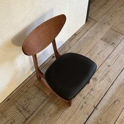 Lager Chair(ラガーチェア)プレザント ブラック ダークブラウンフレーム【SWOF】