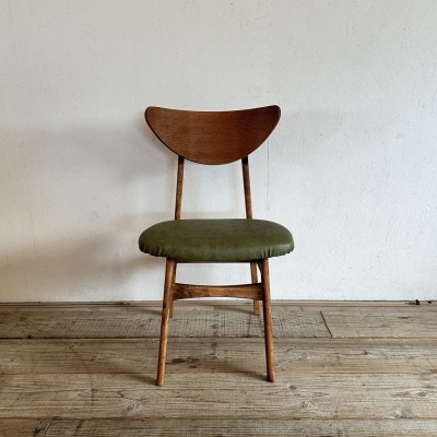 Karl Dining Chair ランド オリーブ ダークブラウンフレーム【SWOF】