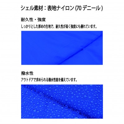 イスカ《シュラフ寝袋》パトロール ショート　ロイヤルブルー　キャンプやアウトドア用。【ISKOT】