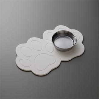 珪藻土では無い新素材　木材の様な新感覚　犬猫ペット用吸水プレート ダブルトレー