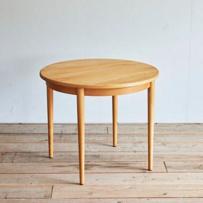 Karl Dining Round 84 Table ミディアムブラウン色【SWOF】