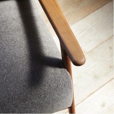 Strand Sofa 1人掛け(ストランドソファ)モケット クリンプアッシュブラウン【SWOF】