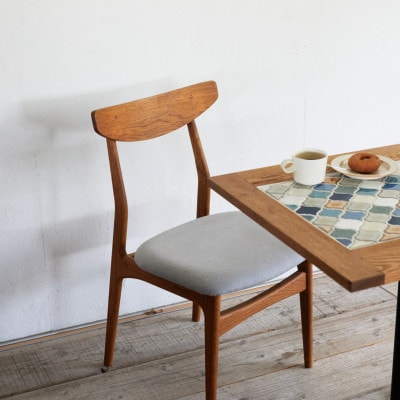 Cordial Dining Chair BRフレーム 倉敷帆布 グレー杢【SWOF】