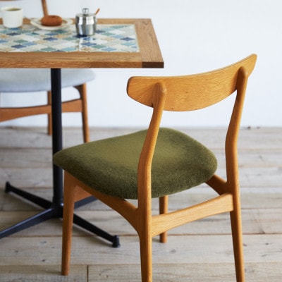 Cordial Dining Chair BRフレーム モケット クリンプオリーブ【SWOF】