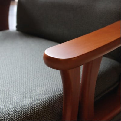 回転座椅子 5501 すま 白カバー付き 14段階リクライニング【KIOF】