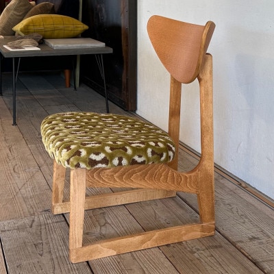 Lager Chair(ラガーチェア)モコ グリーン ミディアムブラウンフレーム【SWOF】