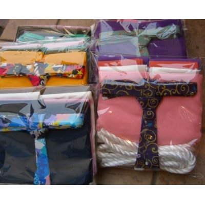 おうちで簡単!布ぞうり　手作りキット　(テキスト付)ピンクL:25～27cm