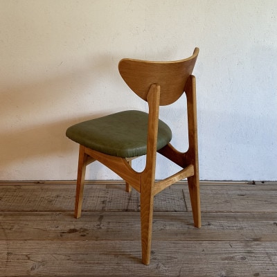 Karl Dining Chair ランド オリーブ ミディアムブラウンフレーム【SWOF】