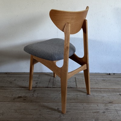 Karl Dining Chair NC グレー ミディアムブラウンフレーム【SWOF】