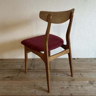 Cordial Dining Chair ブラウンフレーム リボン エンジ 【SWOF】