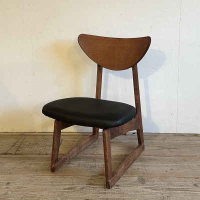 Lager Chair(ラガーチェア)プレザント ブラック ダークブラウンフレーム【SWOF】