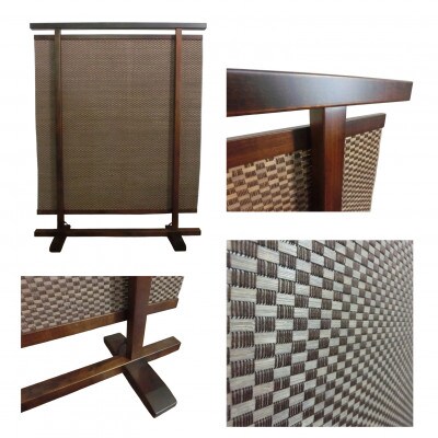 衝立 080-CH 茶竹 パーティション