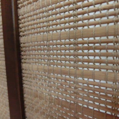 インテリア家具 間仕切り 折りたたみ式 燻し竹  高さ150cm D-07