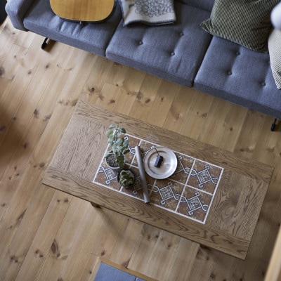 Majolica Tile Table【タイル色:ライトブラウン(艶消し)】【SWOF】