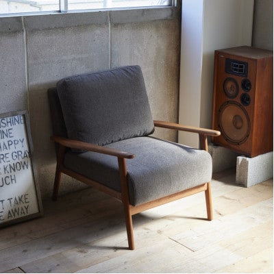 Strand Sofa 1人掛け(ストランドソファ)モケット クリンプアッシュブラウン【SWOF】