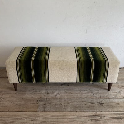 150 Bench(150ベンチ)グリーンストライプ BR鉛筆脚【SWOF】