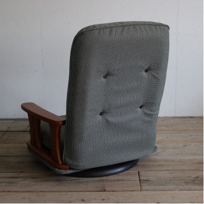 回転座椅子 5501 すま 白カバー付き 14段階リクライニング【KIOF】