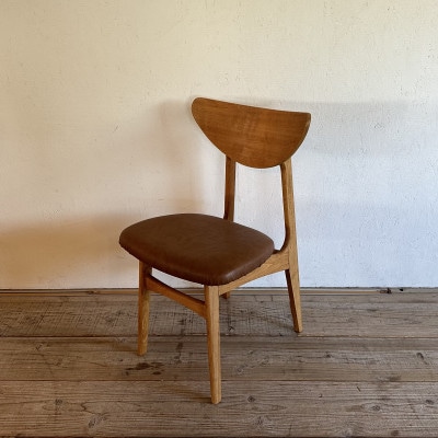 Karl Dining Chair ランド ライトブラウン ミディアムブラウンフレーム【SWOF】