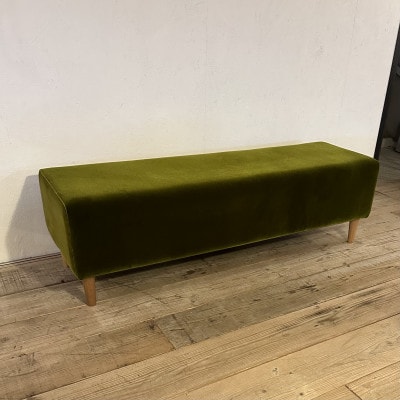 130 Bench(130ベンチ)モケット グリーン BR鉛筆脚【SWOF】