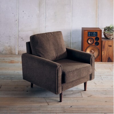 Carmona Sofa 1人掛け(カルモナソファ)モケット クリンプブラウン【SWOF】