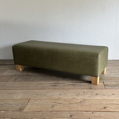 130 Bench(130ベンチ)ランド オリーブ NAベース脚【SWOF】