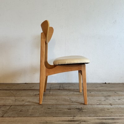 Karl Dining Chair ビンテージ アイボリー ナチュラルフレーム【SWOF】
