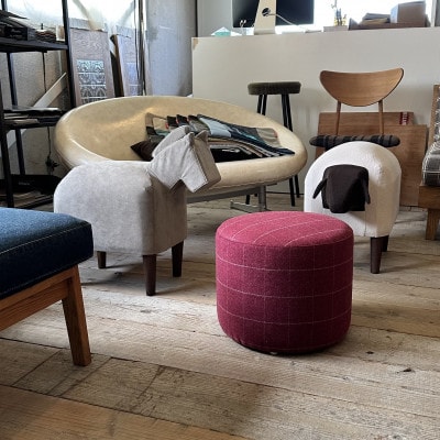 Column Stool S(コラムスツール)リボン エンジ【SWOF】