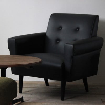 Marguerite Sofa 1人掛け (マーガレットソファ) プレザント　ブラック【SWOF】