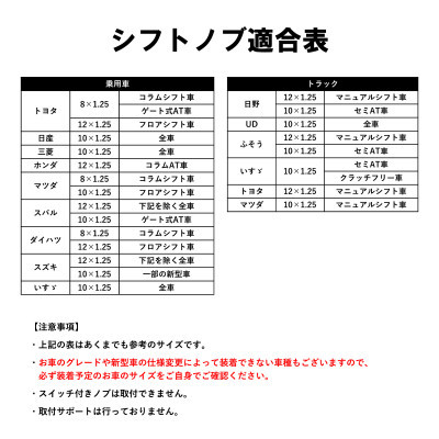 チャンピオンツール　クリスタルブラック　シフトノブ 汎用 M8 M10 M12