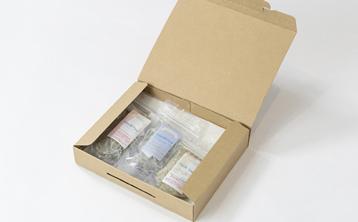 【お茶2種/ハーブ塩1種】国産ハーブティー、ハーブソルトセット　うま味調味料不使用の安心万能調味料