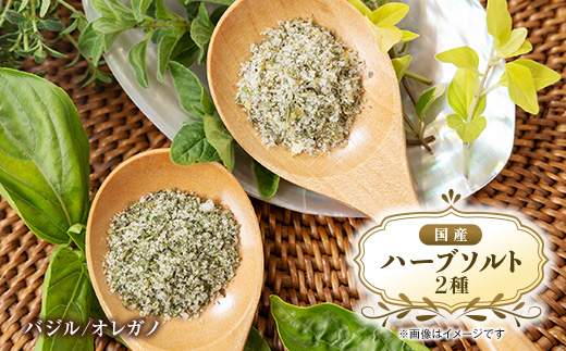 国産ハーブミックスソルト　バジルスペシャル、オレガノスペシャル