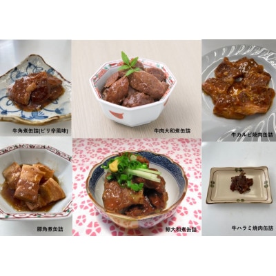お肉缶詰味くらべおためしセット(6種×各1缶)