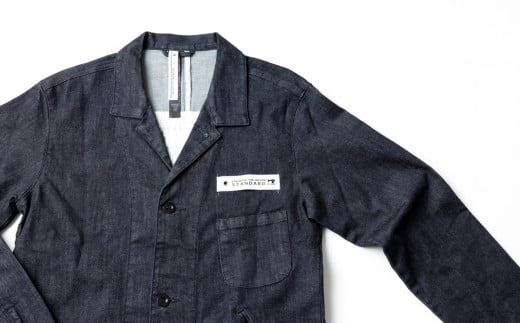 [Lサイズ] デニムエンジニアコート｜受注生産 男女兼用 デニムジャケット ロングコート デニム コート 上着 秋物 冬物 ファッション [0324]