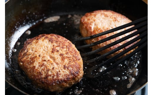 [黒毛和牛100%] 手作りハンバーグ 6個セット (120g×6個) ｜お肉 肉 牛肉 惣菜 冷凍 簡単調理 おかず おつまみ 贈答用 贈り物 ギフト 個包装 小分け [0440]