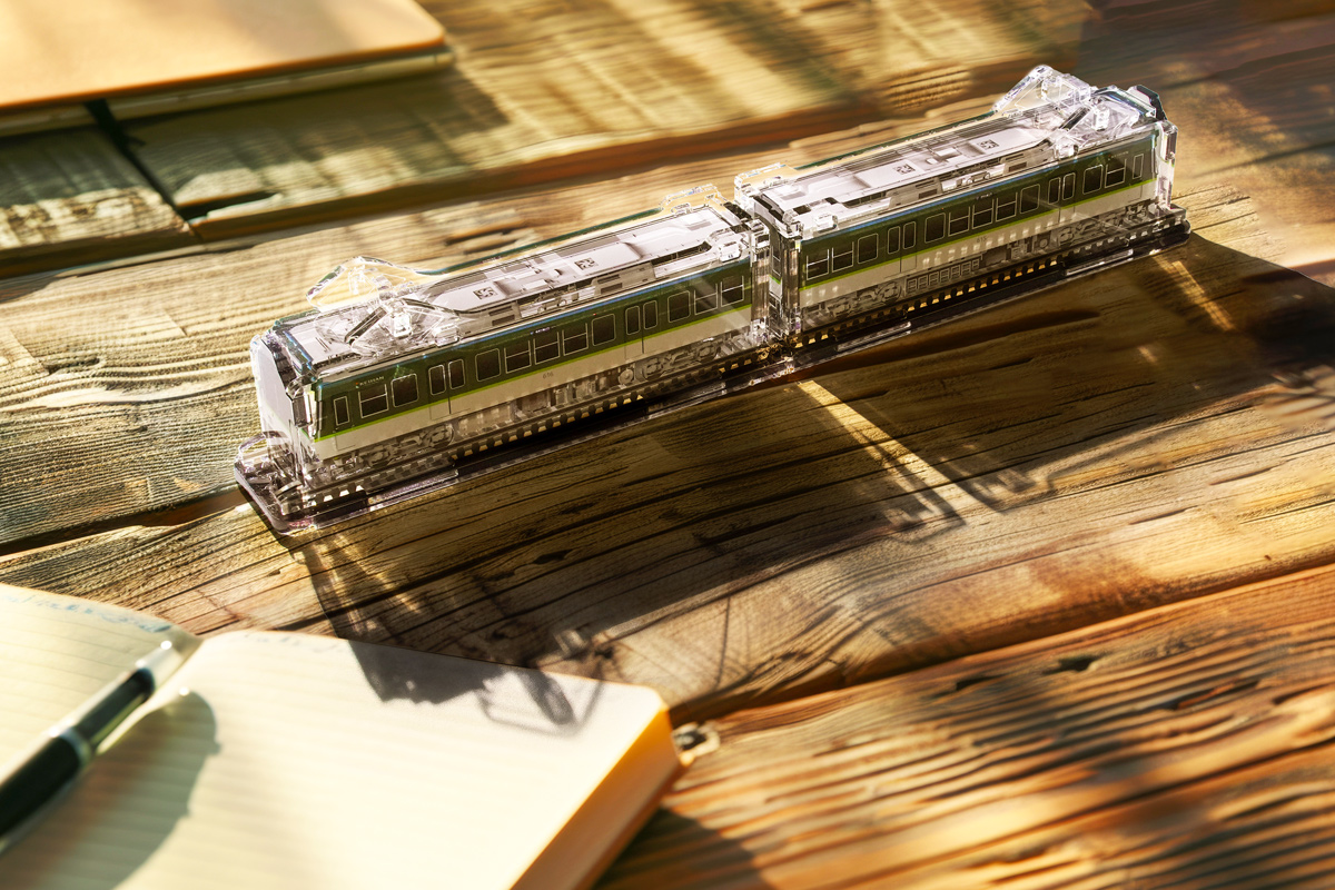 《京阪電車600形 立体組立キット「3Dアクデン」》アクリルスタンドの新境地｜京阪電車 600形 アクリルスタンド 立体組み立てキット アクスタ [1165]