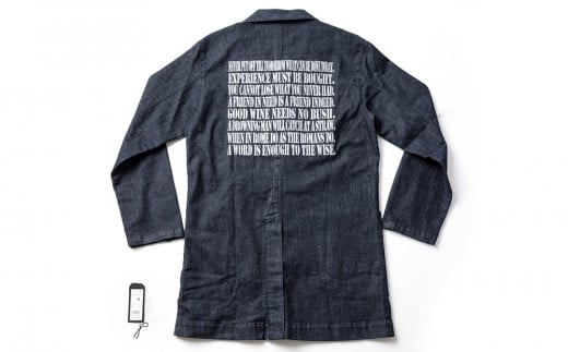 [Mサイズ] デニムエンジニアコート｜受注生産 男女兼用 デニムジャケット ロングコート デニム コート 上着 秋物 冬物 ファッション [0323]