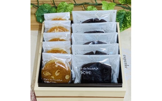 寝屋川市育ちのパティシエが作る「のうこうチョコパウンドケーキ(チョコチップ入り)、パン・ド・ジェーヌ」詰め合わせ｜チョコレートスイーツ デザート 菓子 お菓子 洋菓子 贈り物 ギフト プチギフト プレゼント 手土産 おやつ [0618]