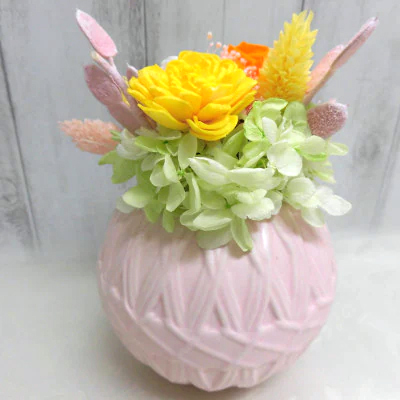 和風手まりアレンジ (グリーン)｜プリザーブドフラワー [0501]