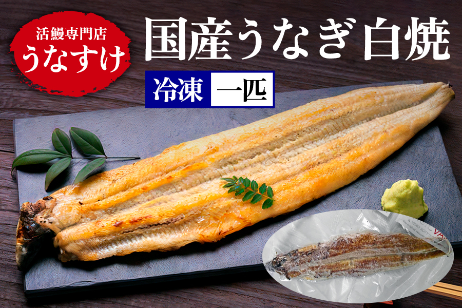 [冷凍] 国産うなぎ 白焼 (1匹) [0867]