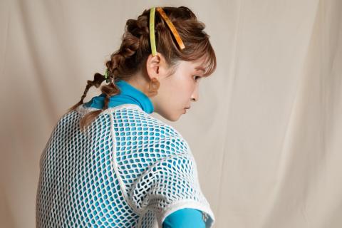 アクリル製ロングバレッタ yellow（イエロー） eME long baretta 髪留め ヘアクリップ ヘアアクセサリー
