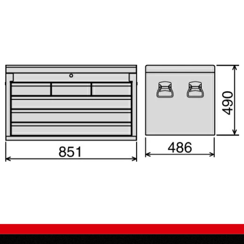 ワイドトップチェスト WSW116R　工具　TONE　トネ 15001-30025221