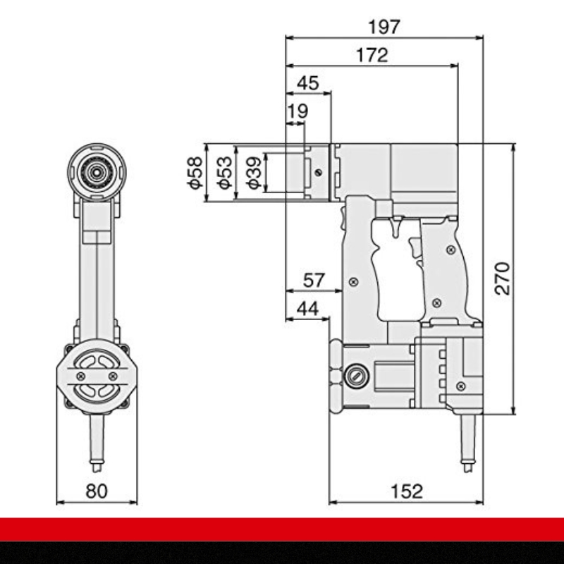 M16専用シヤーレンチ M3100CT　工具　TONE　トネ 15001-40000071