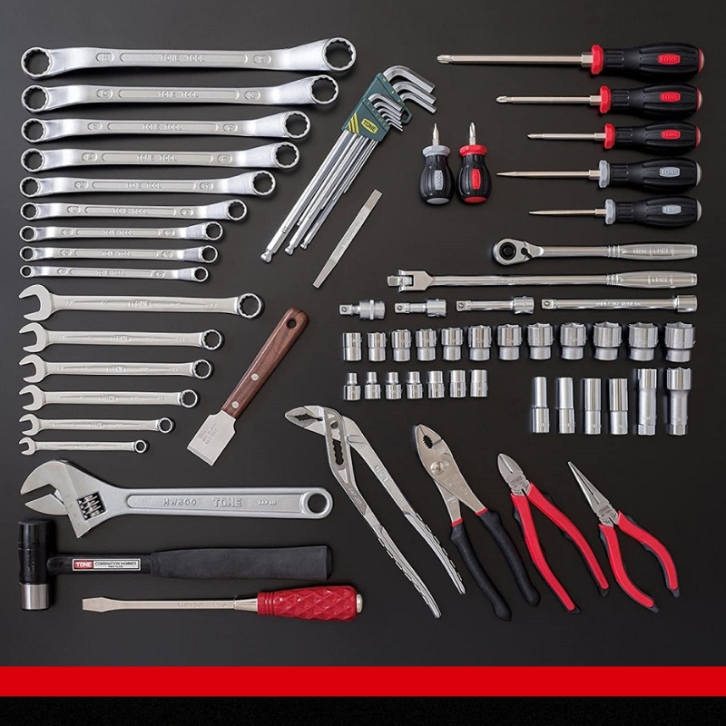 TONE トネ ツールセット（シルバー）　TSA350SV　工具　TONE　トネ 15001-40000409｜工具 整備士 自動車 バイク DIY 日本製 メンテナンス
