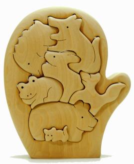 絵本のパズル　てぶくろ童話 知育玩具 木製パズル おもちゃ プレゼント 男の子 女の子 誕生日 クリスマス 子供 大人 ギフト つみき 積み木 送料無料｜こだわりの逸品 地域特産品 ギフト 自分用 人気 おすすめ 積木 木のおもちゃ 動物つみき バランス ごっこ遊び 木製玩具 子ども 国産 安心 安全 出産祝い お祝い 贈り物 日本製 無塗装 ナチュラル 職人 手作り ギフト