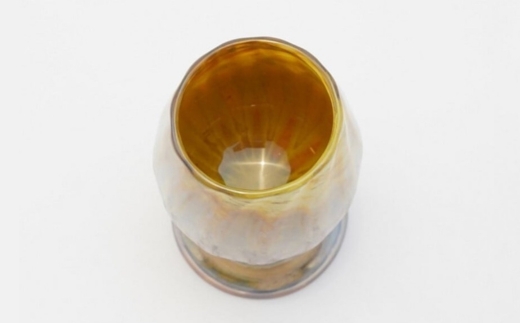 Ceramica Stripes Tulip セラミカストライプチューリップ（ハレの日のグラス）＜カラー：オレンジ＞